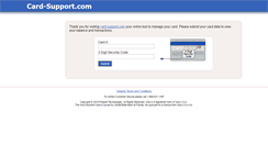 Desktop Screenshot of card-support.com